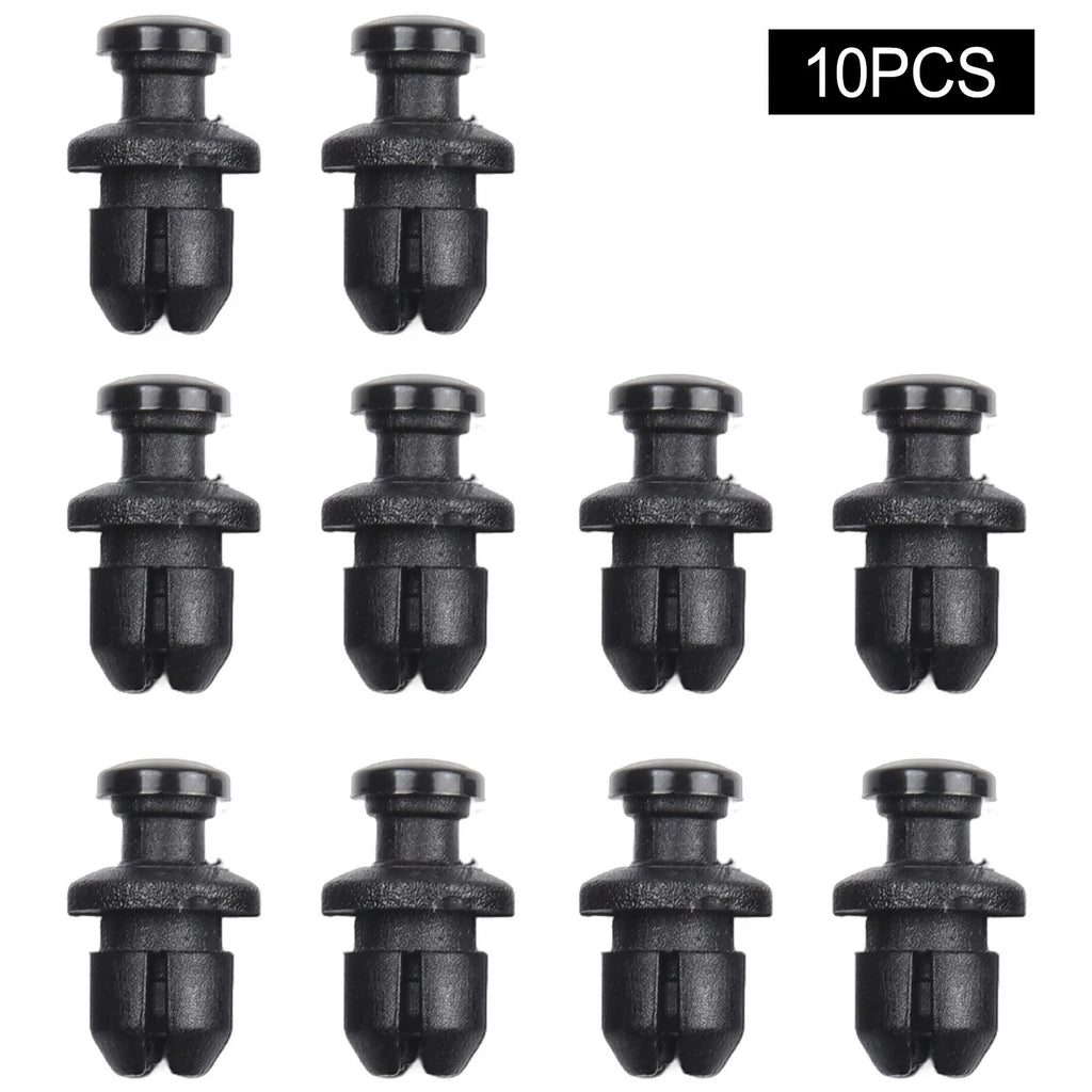 10pcs Fairing Clips for Blackbird CBR1100XX (1997–2007) Black Nylon
