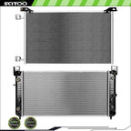 Radiator and AC Condenser for Chevrolet Silverado 2500 (1999–2004), Hummer H2 (2005–2009)