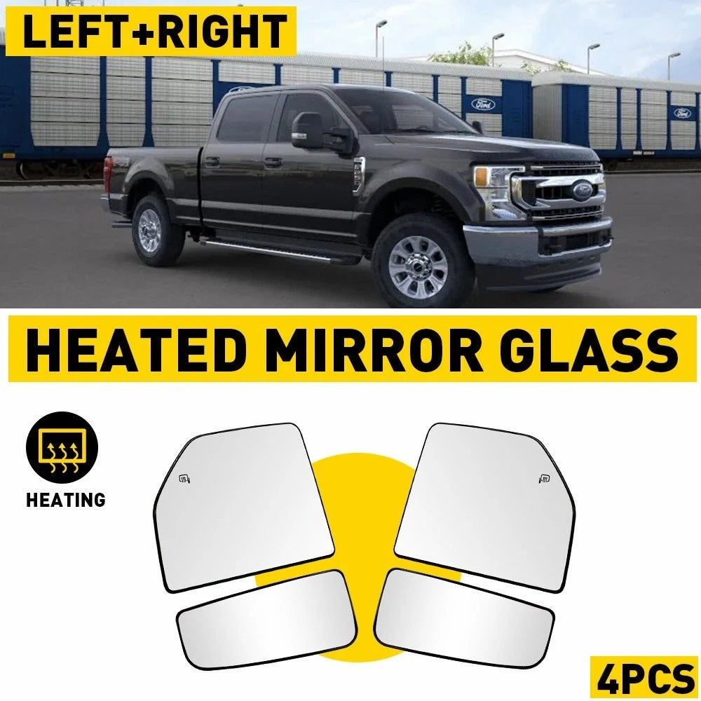 Heated Mirror Lower Glass for F150 F250 (2015–2022) Right Side