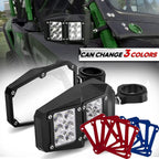 UTV Rear-View Side Mirrors with LED Lights for Polaris Ranger RZR PRO R XP Turbo (2019–2023)