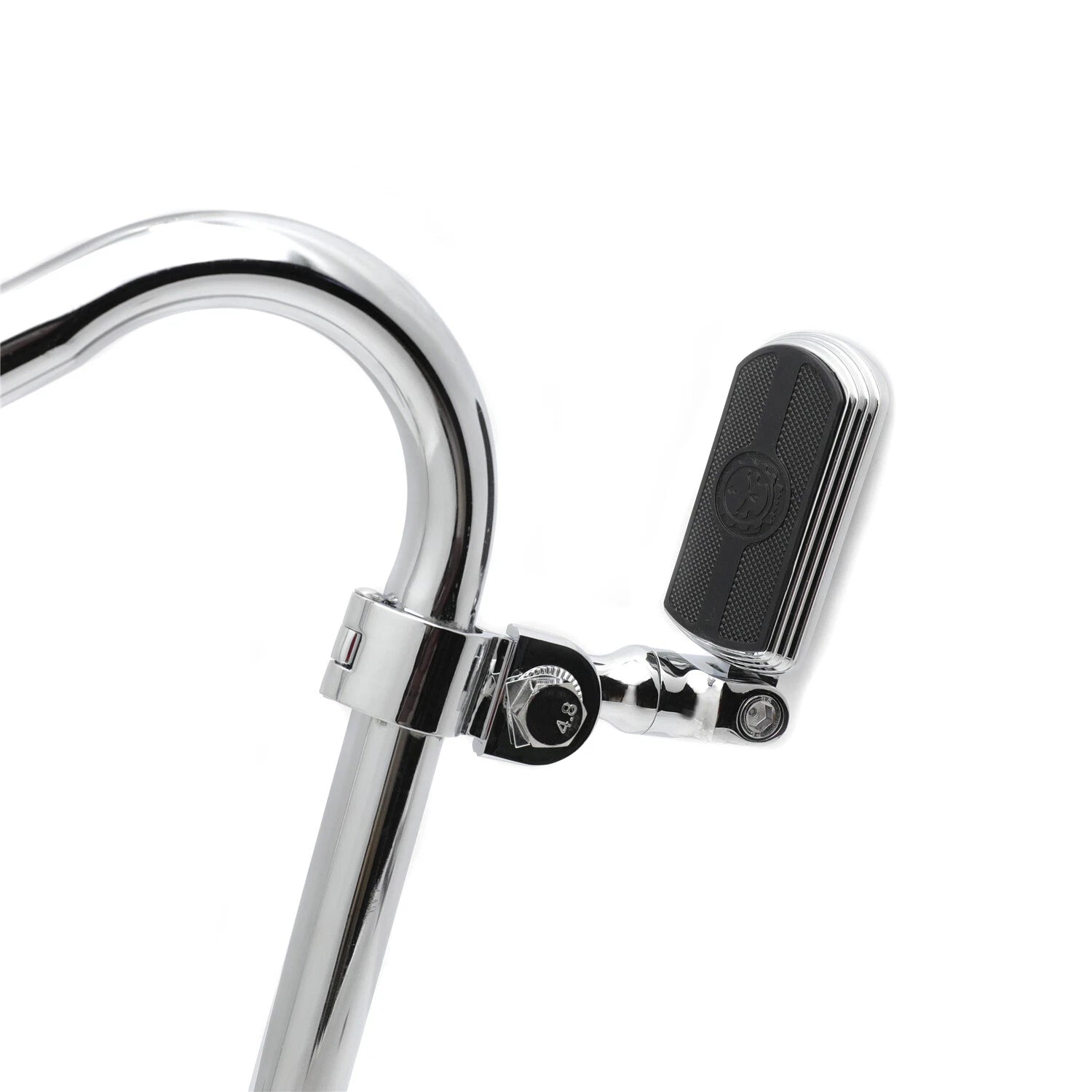 Chrome 1 1/4" Gear Skull FootPeg Clamp for Harley Sportster Touring Dyna