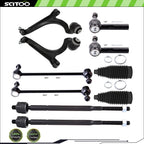10Pcs Front Control Arm Ball Joint Tie Rod Sway Bar for Chrysler Pacifica (2004–2008)