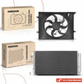 AC condenser and cooling fan assembly kit for Hyundai Sonata Kia Optima 