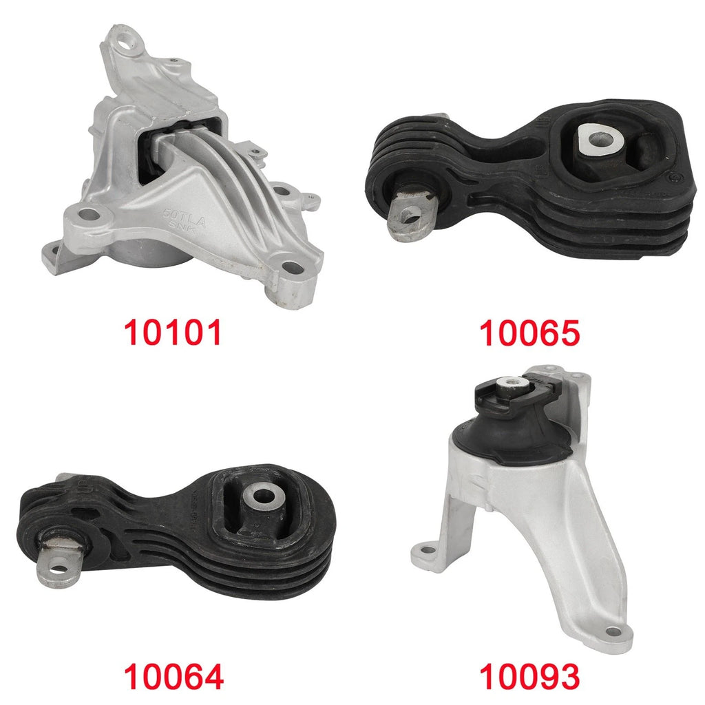 Set of 4 Engine Motor Transmission Mounts for Honda CR-V (2017–2019)