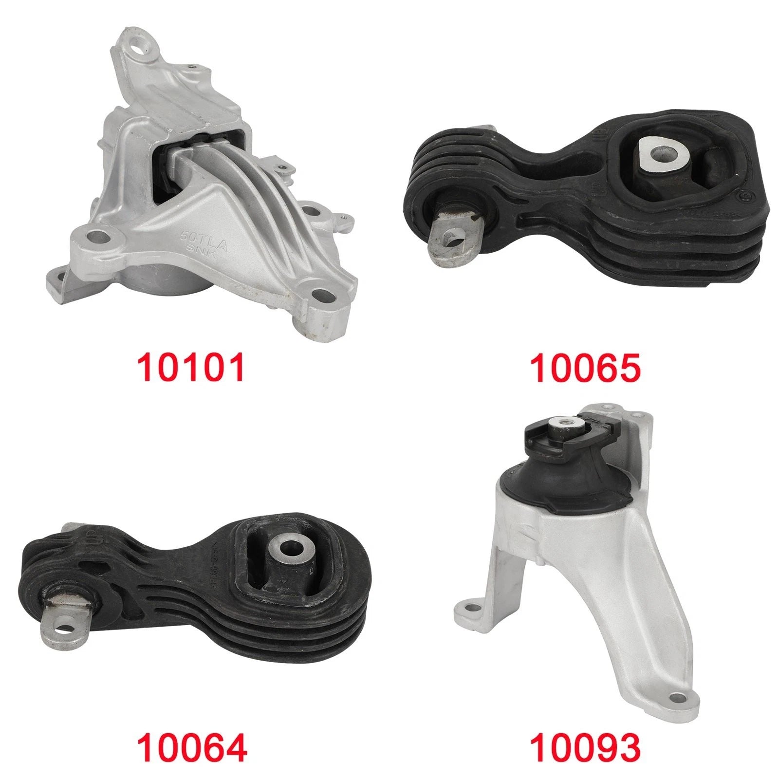 Set of 4 Engine Motor Transmission Mounts for Honda CR-V (2017–2019)
