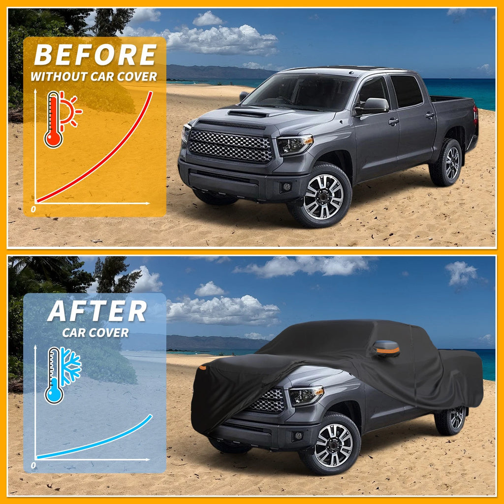Waterproof All Weather Car Cover for Toyota Tundra (190T-PU)