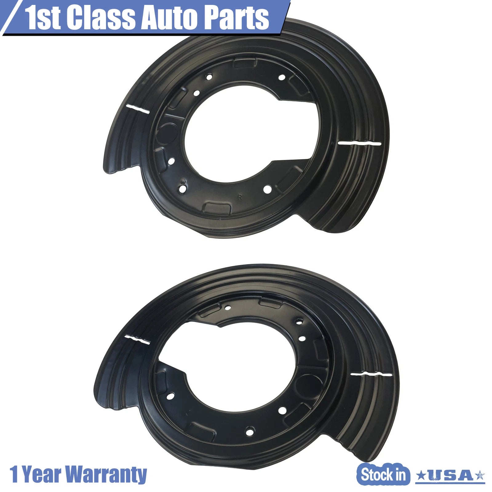 Pair of Rear Brake Backing Plate Shields for Ford Explorer (2002–2005)