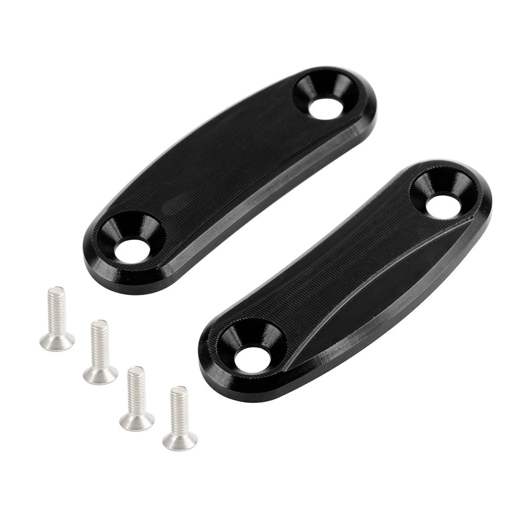 Aluminum Rear View Mirror Hole Caps for Kawasaki ZX10R (2011–2015)