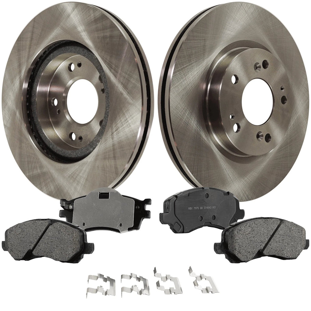 Front Brake Disc Rotors and Pads Kit for Mitsubishi Galant (2004–2007)
