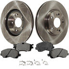 Front Brake Disc Rotors and Pads Kit for Mitsubishi Galant (2004–2007)