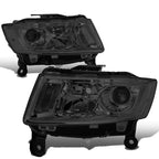Smoked Housing Clear Side Projector Headlights for Jeep Grand Cherokee (2014–2016)