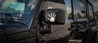 Waving Hands Emblems Badges Pair for Jeep Wrangler JL JT JK (2007–2023)