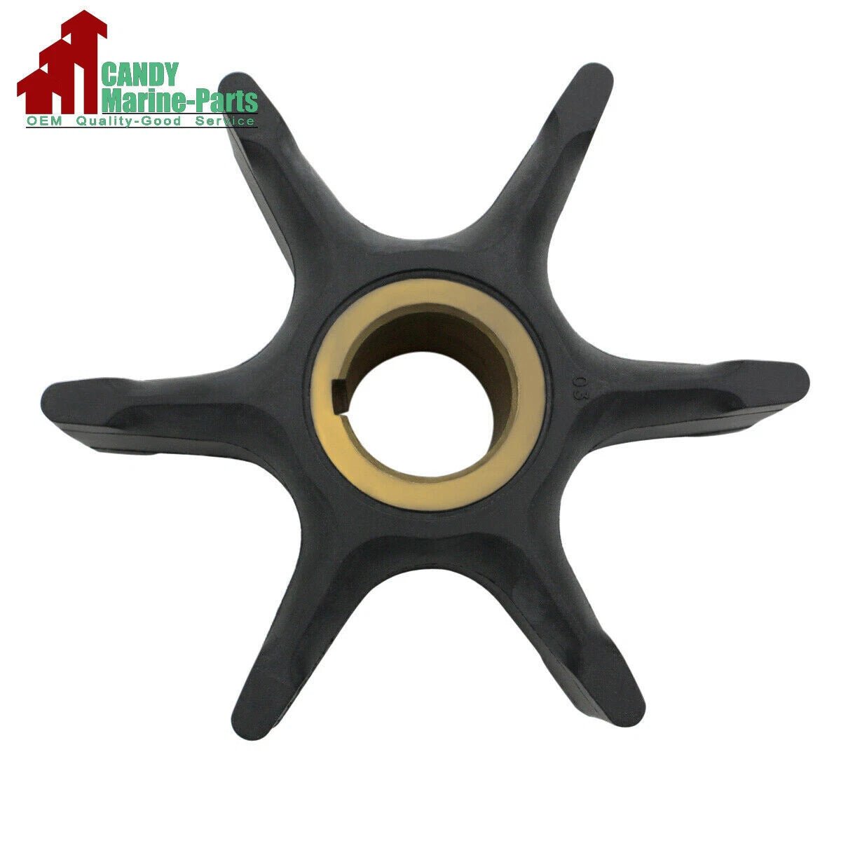 Water Pump Impeller for Johnson OMC Outboard (385072, 0385072, 18-3044)