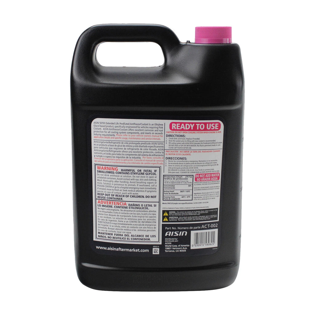 1 Gallon AISIN ACT-002 Engine Coolant Antifreeze for Toyota Lexus