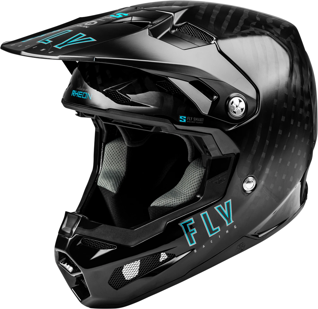 Fly Racing Formula S Carbon Helmet for Off-Road Motorcycle (Medium, Black)