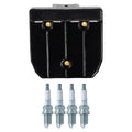 Set of 4 Bosch Ignition Coils & NGK Spark Plugs for Golf Jetta Accent 240SX