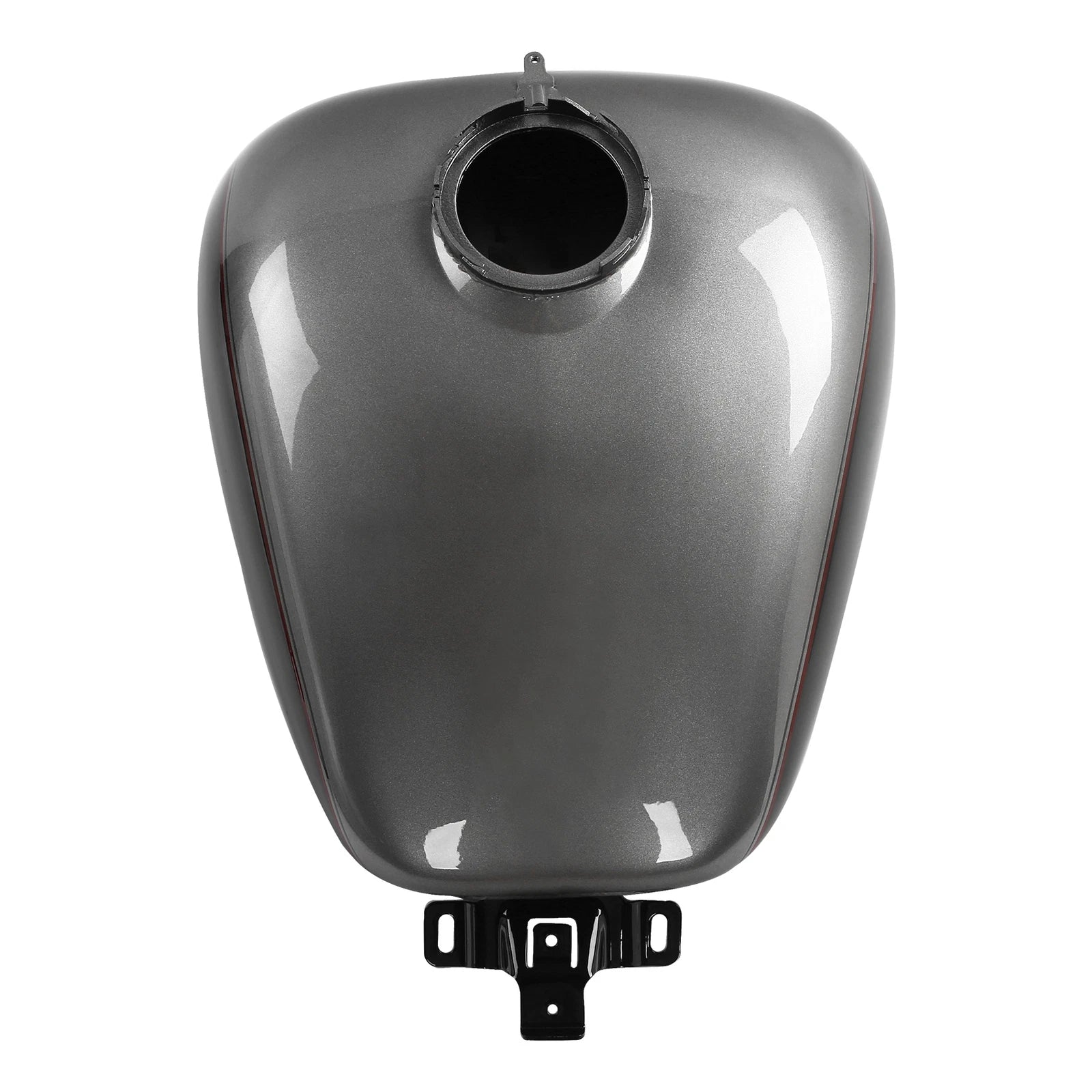 6 Gallon Fuel Gas Tank for Harley Road Glide (2008–2025) Billet Silver/Vivid Black