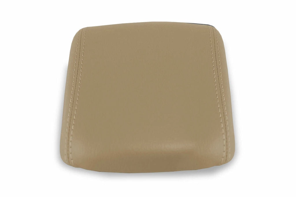 Leather Console Lid Armrest Cover for Volvo S40 (2004–2007) Beige