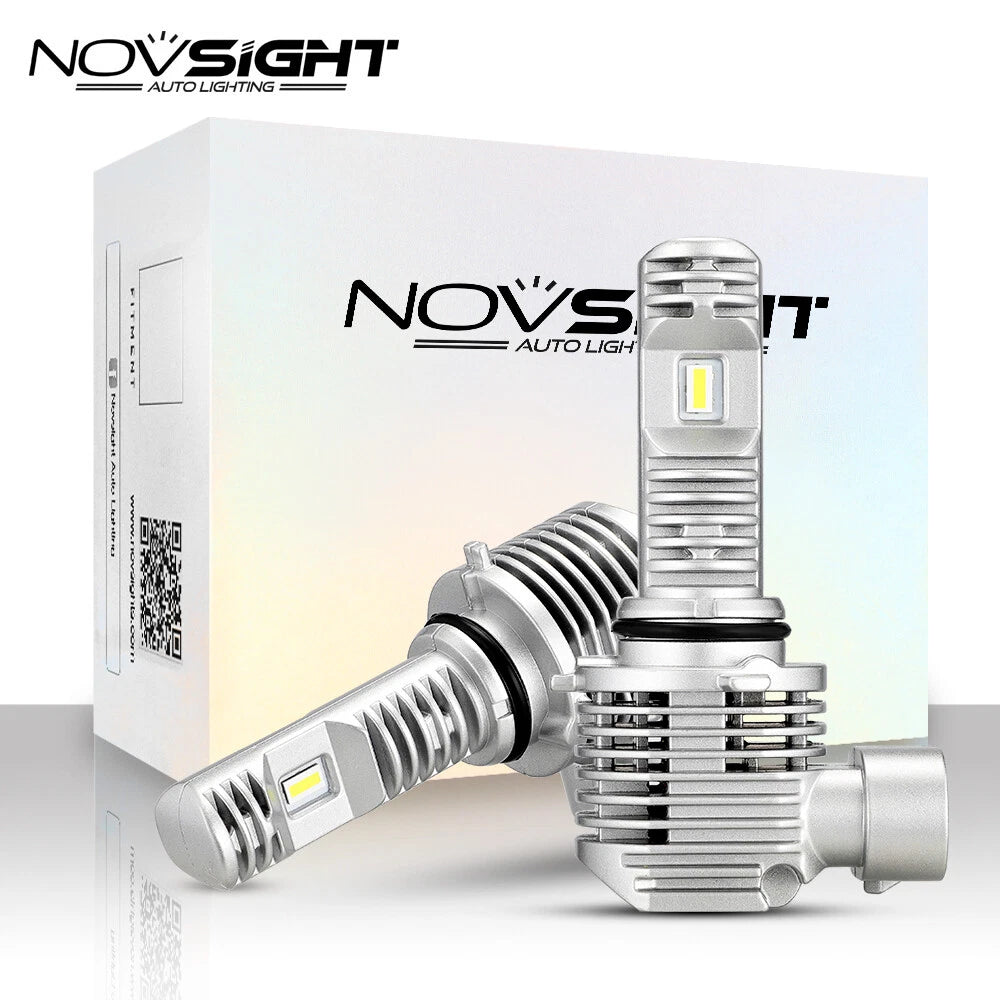 2X 9005 LED Headlight Bulbs for NOVSIGHT (6500K, 10000LM)