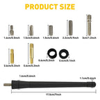 7" Aluminum Alloy Carbon Fiber FM AM Radio Antenna for Universal Vehicles