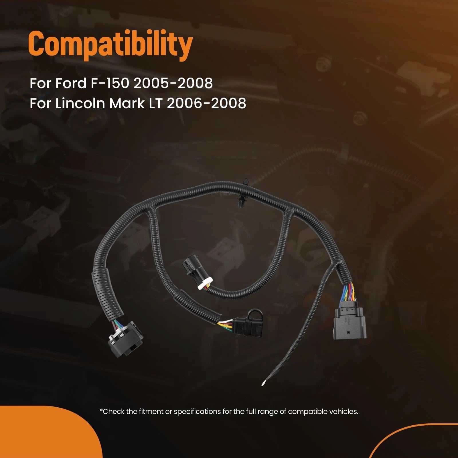 7 Pin Hitch Wiring Harness for Ford F-150 (2005–2008), Mark LT (2006–2008)