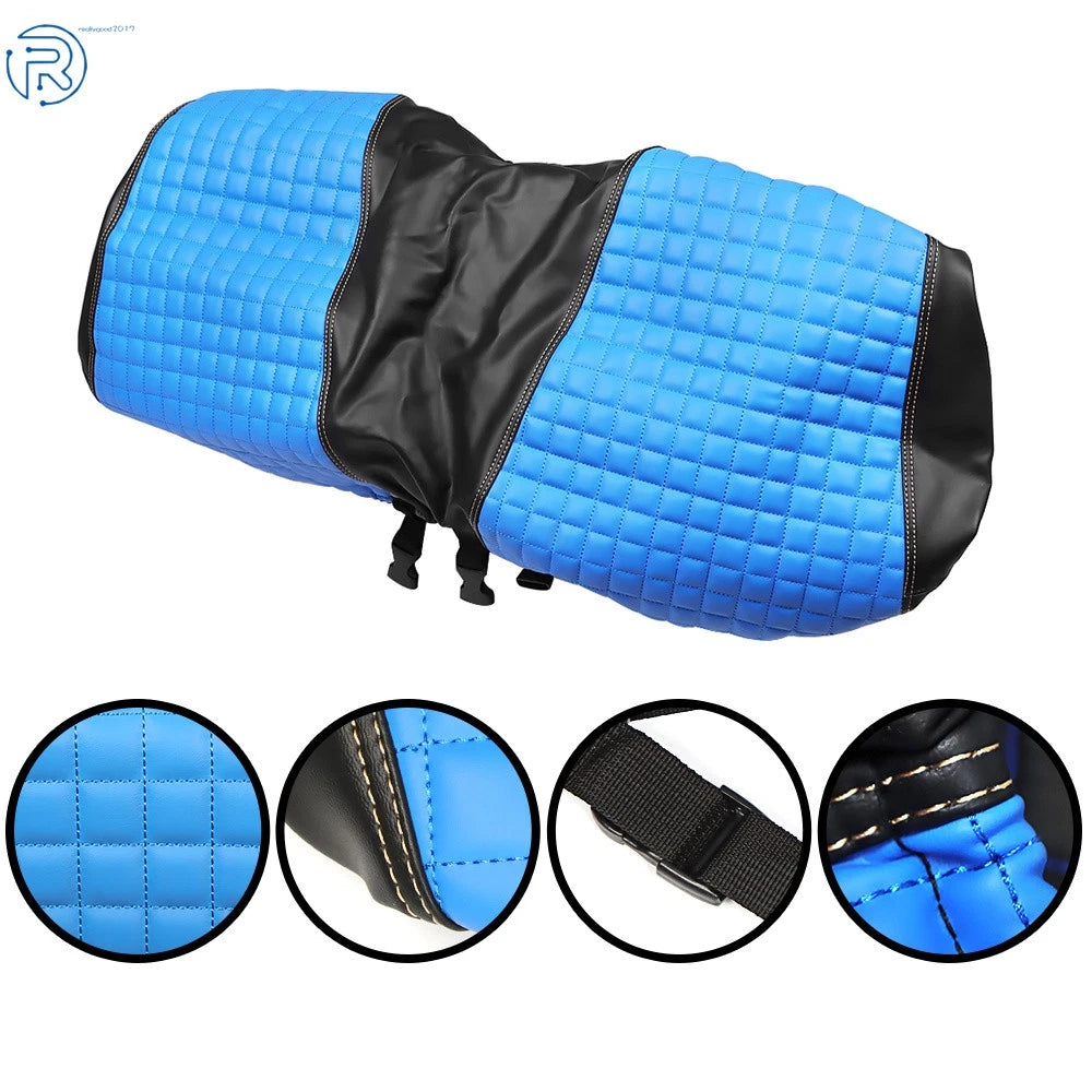Set of 4 Blue Front Rear Seat Covers for Club Car Precedent (2004–Present)