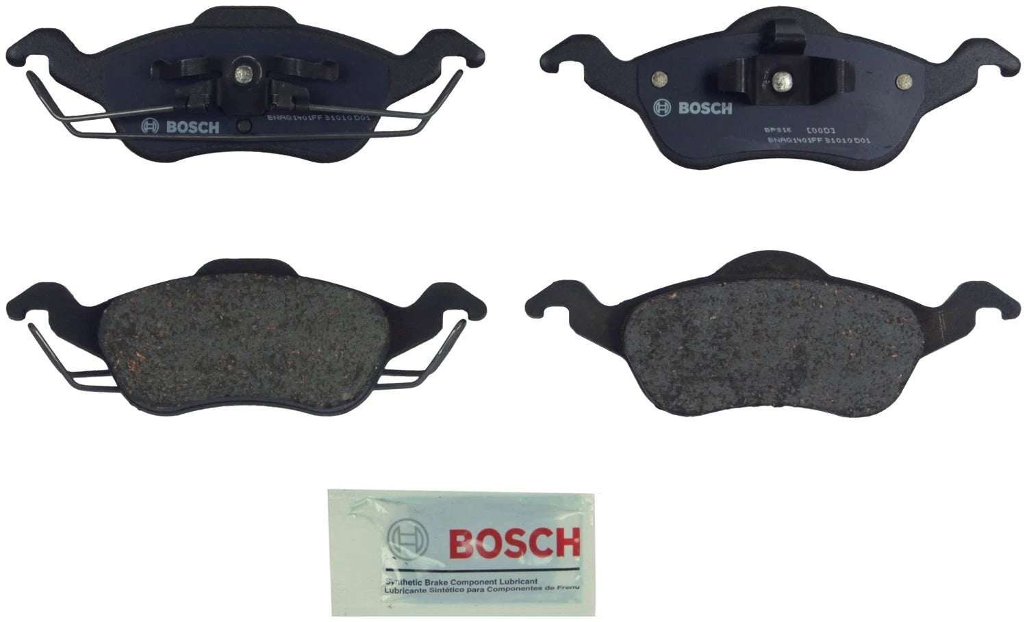 Bosch Front QuietCast Brake Pads w/ Hardware for