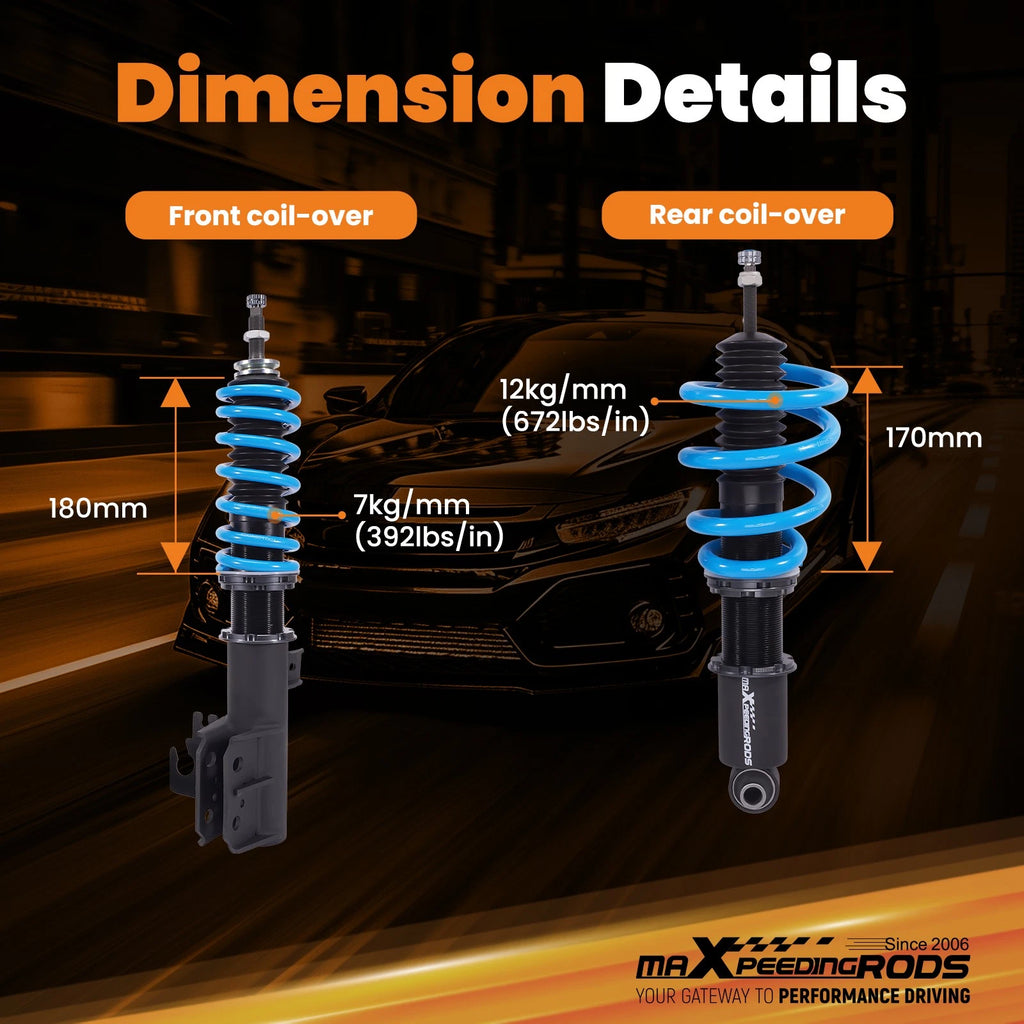 24 Way Adjustable Coilover Shock Lower Kit for Pontiac G8 (2008-2009)