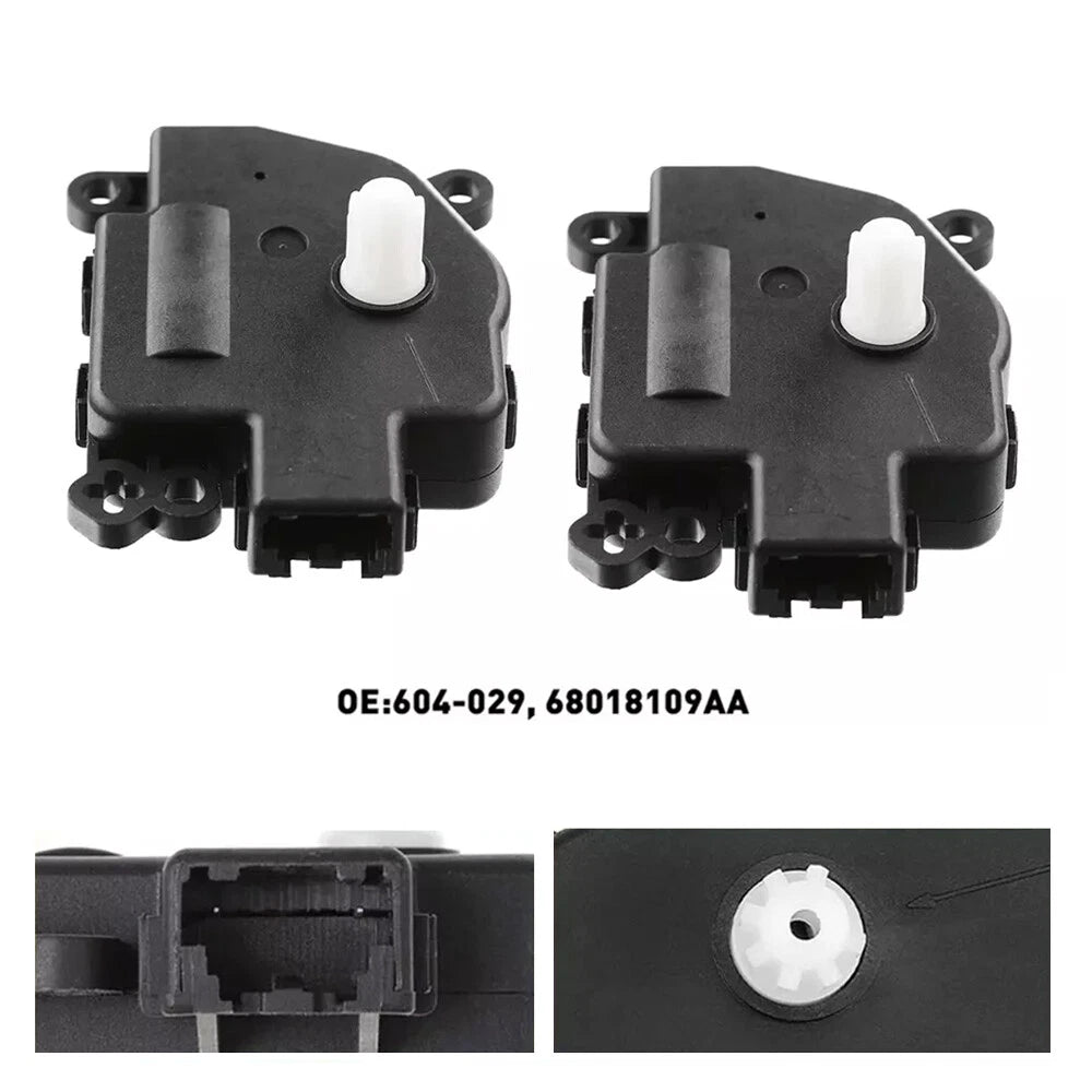 2X HVAC AC Heater Blend Door Actuator 68018109AA for Chrysler 200 (2012–2014)