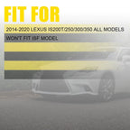 Gloss Carbon Fiber Mirror Covers for Lexus IS200t 250 300 350 (2014–2020)