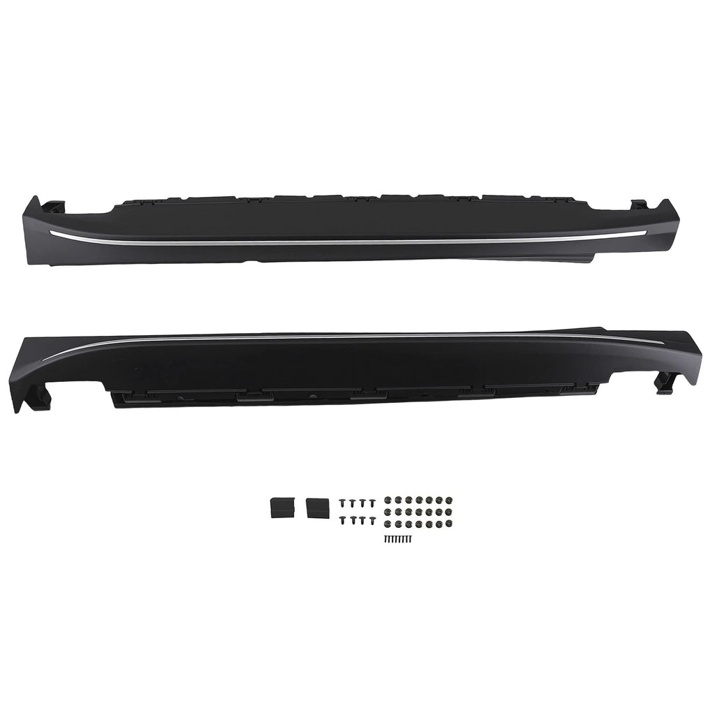 Set of 2 Nerf Bar Side Steps for Mercedes ML350 W166 (2012–2015) GLE (2016–2018) Black Heavy Duty