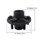 Set of 2 Trailer Hub Kits with 1" Round Spindle and Bearing Kit