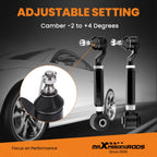 Coilovers Suspension & 6pcs Rear Camber Arms Kit for Honda Accord (2003–2007)