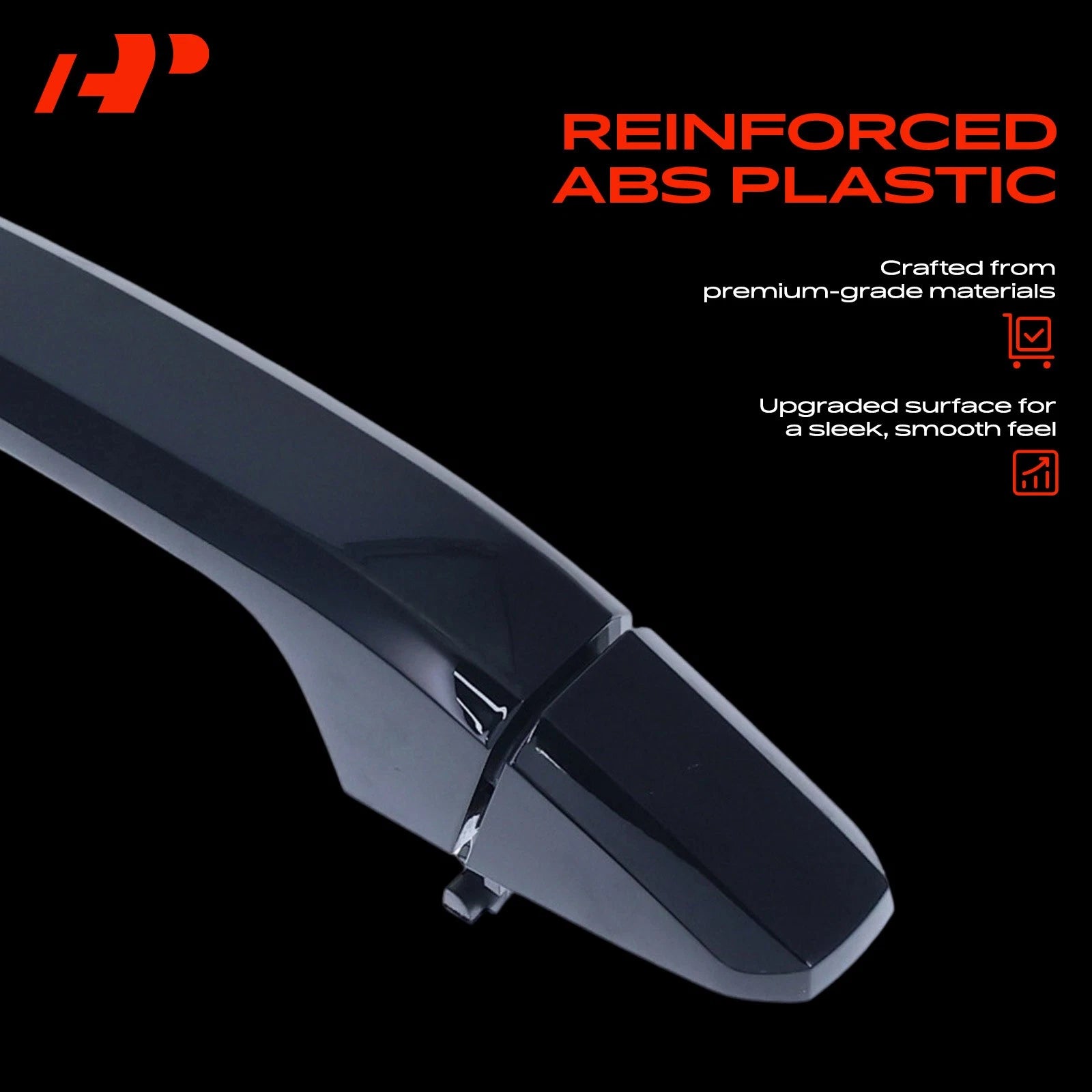 Front Right Painted Black Door Handle for Chevy Silverado 1500 (2007-2018)