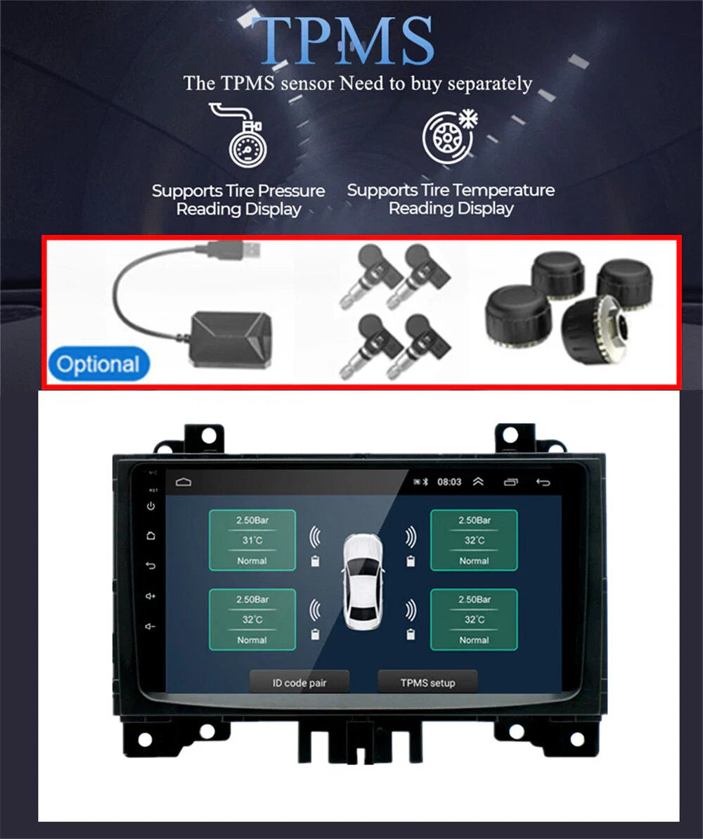9" Android 12 Car Radio GPS Wifi for Mercedes Sprinter (2006-2017)
