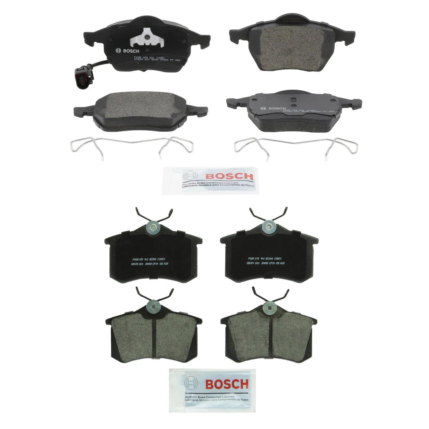 Bosch Quietcast Brake Pad Kit for Audi A6 A8 TT, VW Beetle Jetta (2000–2023)