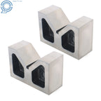 Pair of Cast Iron V-Blocks for Precision Machining (4" x 1-5/8" x 2-5/8")