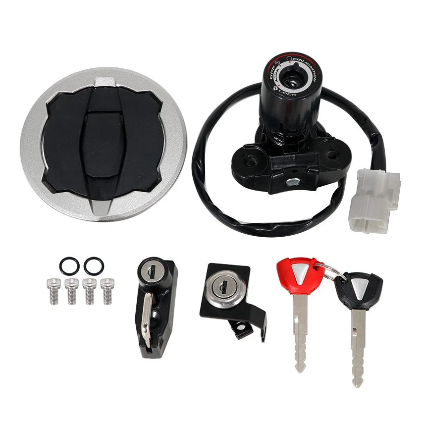 Ignition Switch Key Gas Cap Lock Set for Kawasaki Ninja 500 (2024–2025)