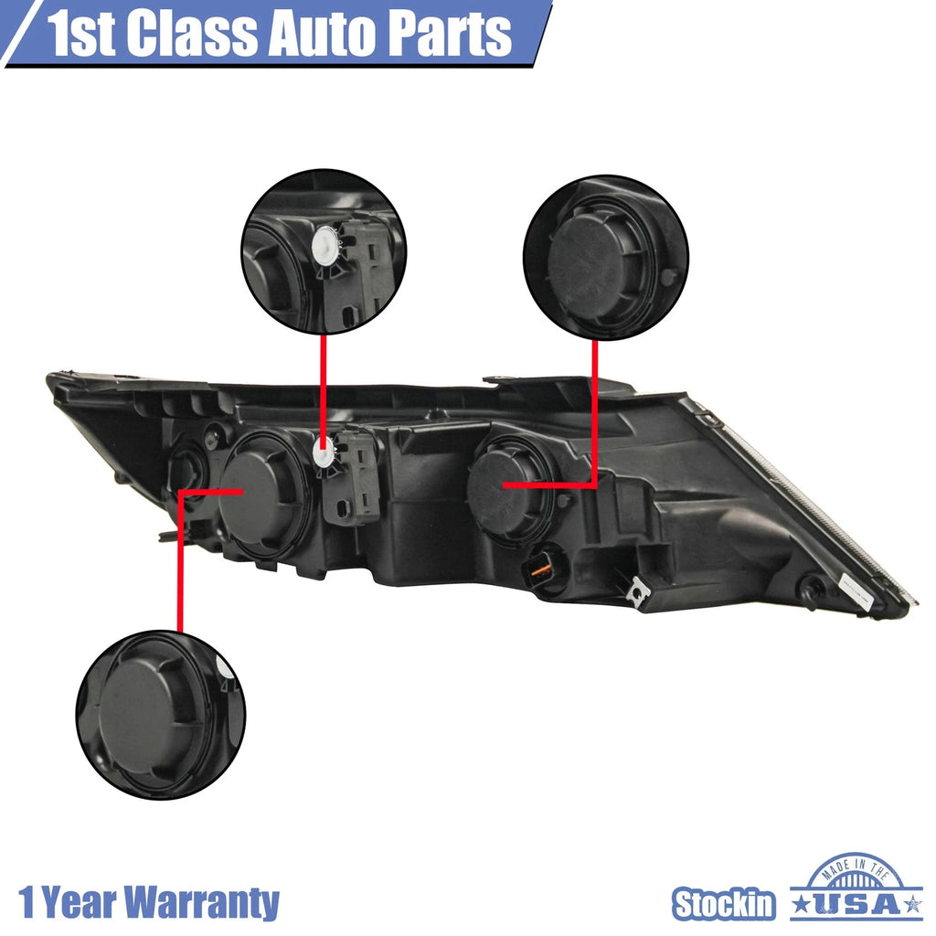 Headlight Assembly for Kia Sorento (2011-2013) Left Clear Lens