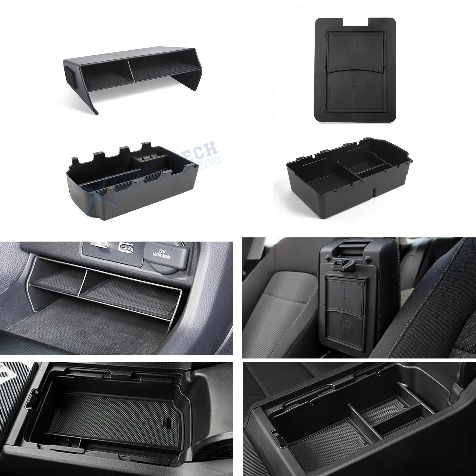 Center Console Armrest Box Coin Container Accessories for Honda Civic (2016–2021)