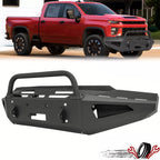 Black Textured Steel Front Bumper for Chevrolet Silverado 2500/3500 HD (2020–2024)