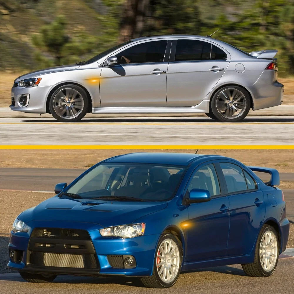 Amber LED Flowing Front Side Fender Light for Mitsubishi Lancer EVO X (2008-2015)