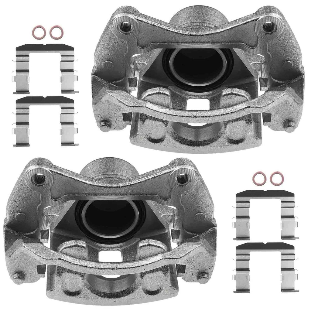 2X Front Brake Calipers with Bracket for Kia Forte (2010-2013)