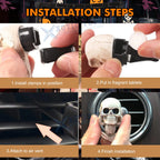 Halloween Ghost Pumpkin Decor Skull Skeleton Car Interior Decorations Kit for