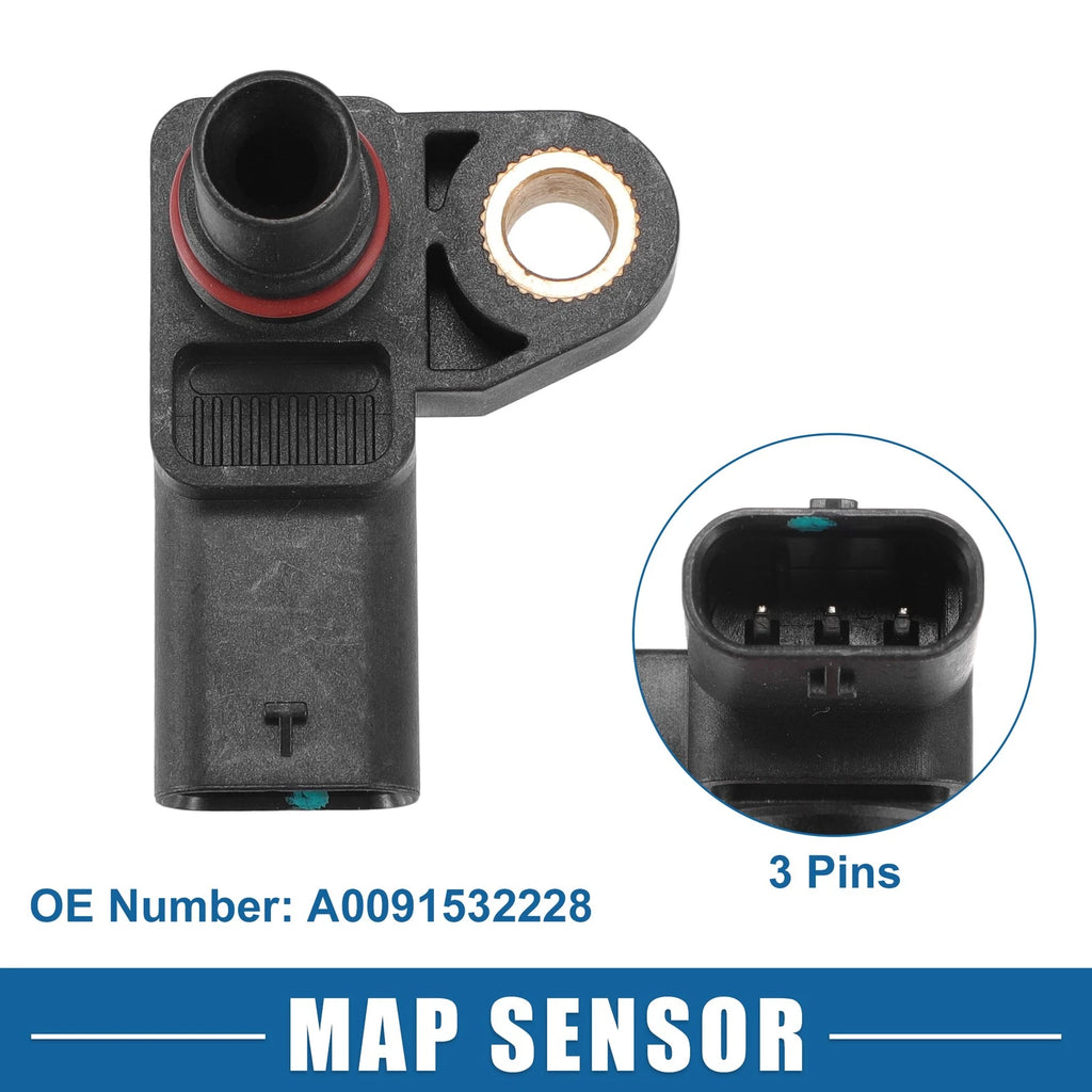 MAP Pressure Sensor No.A0091532228 for Mercedes-Benz CLA250 (2014–2019)