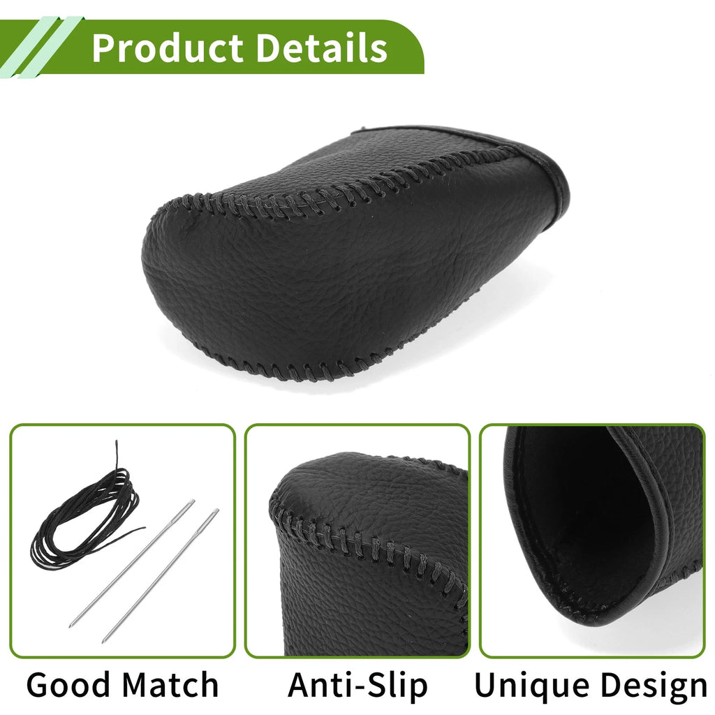 Gear Shift Knob Cover for Dodge Journey (2011–2020) Pebbled Black Faux Leather