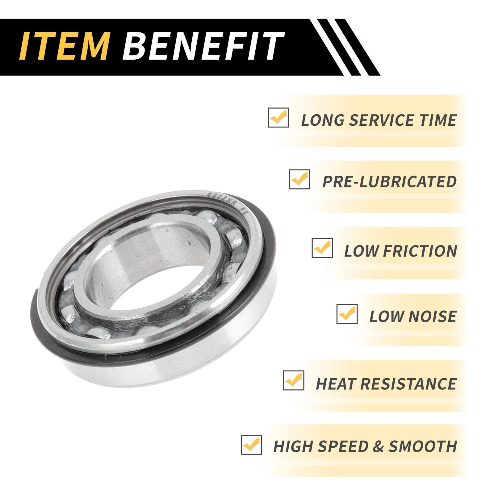 6902NR Deep Groove Ball Bearing for Scooter Skateboard (15x28x7mm)