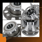 Set of 2 Rear Wheel Hubs & Bearings for Honda Odyssey (1999–2004)