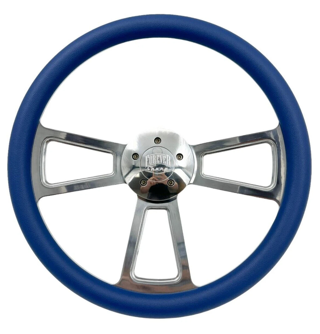 Polished 5 Spoke Steering Wheel for Peterbilt Kenworth Freightliner (18 inch)
