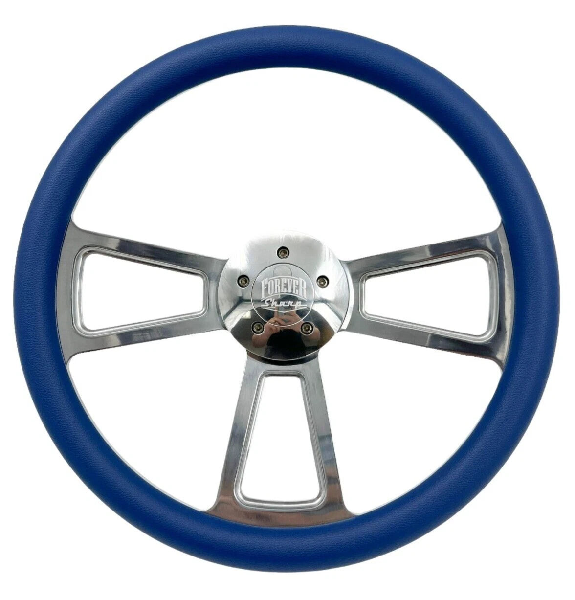 Polished 5 Spoke Steering Wheel for Peterbilt Kenworth Freightliner (18 inch)